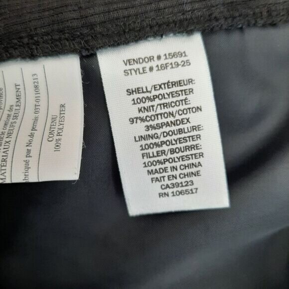 NORTHERN REFLECTIONS Floral Diamond Quilt Full-Zip Vest Blue Sz S - Picture 12 of 12